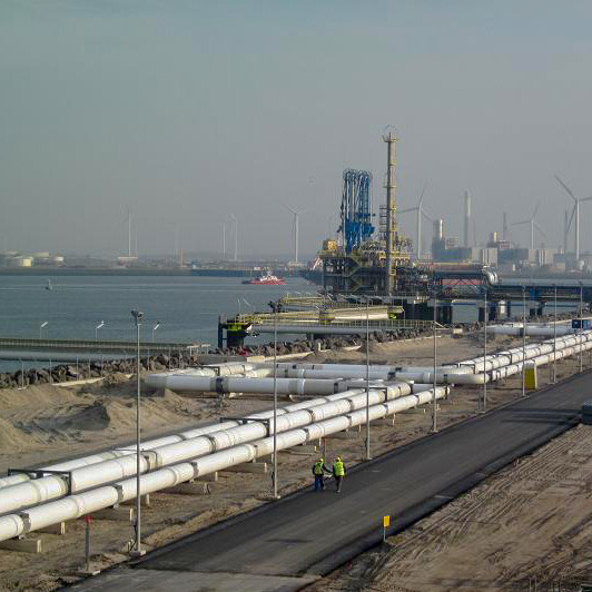 GATE LNG Project1 up to jetty FTI FibaShield pre-insulated pipe